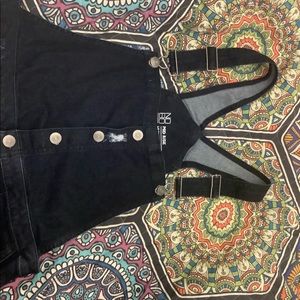 Size large jeans overall shorts.